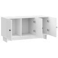 vidaXL TV skrinka 99 x 34,5 x 50 cm Biela s vysokým leskom