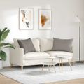 vidaXL Vankúše na pohovku 2 ks látka Sivohnedá 70 x 50 cm