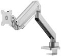 Neomounts Select  NM-D775SILVER / Flat Screen Desk mount (10-32") desk clamp/grommet / Silver Držák, VESA, stolní, pro plochý monitor, úhloprícka 10"-32", náklon 90°, otácení 360°, rotace 180°, nosnost 16kg, stríbrný