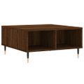 vidaXL Konferenčný stolík hnedý dub 60x60x30 cm kompozitné drevo
