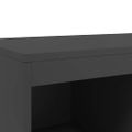 vidaXL Vysoká skrinka čierna 68x39x111,5 cm oceľ