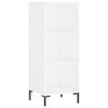 vidaXL Komoda biela 34,5x32,5x90 cm kompozitné drevo