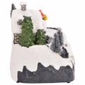 vidaXL Mini Vianočná dedinka 16 x 11,5 x 13 cm Plast Viacfarebný