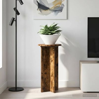 vidaXL Stojan na rastliny 2 pcs Dymový dub 29,5 x 29,5 x 60 cm