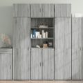 vidaXL Úložná skrinka sivá sonoma 70x42,5x225 cm kompozitné drevo