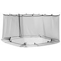 vidaXL Moskytiéra na altánok 220 mesh Čierna 3,6 x 3,6 x 2 m Polyester