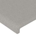 vidaXL Čelá postele 2 ks bledosivé 90x5x78/88 cm látka