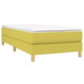 vidaXL Boxspring posteľ s matracom zelená 100x200 cm látka