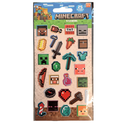 Samolepky Minecraft - penové (25 ks)