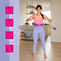 Masážna hula hoop FH01 so závažím fialová