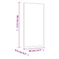 vidaXL Nástenné zrkadlo 40x80 cm sklo obdĺžnik