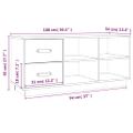 vidaXL Lavica na topánky čierna 100x34x45 cm masívna borovica