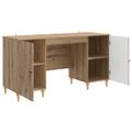 vidaXL Stôl Dub artisan 142,5 x 50 x 75 cm Kompozitné drevo