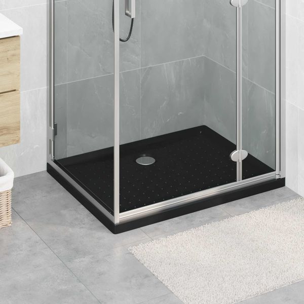 vidaXL Sprchová základná vanička s bodkami 90 x 70 x 4 cm ABS Čierna