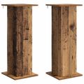 vidaXL Stojan na rastliny 2 ks Staré drevo 30,5 x 30 x 80,5 cm