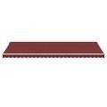 vidaXL Automaticky zaťahovacia markíza s LED burgundská 600x350 cm