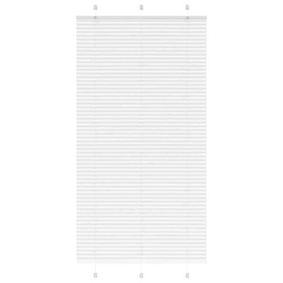 vidaXL plisovaná roleta biela 105x200 cm šírka látky 104,4 cm