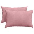 vidaXL Vankúše na pohovku 2 pcs Ružová 60 x 40 cm Kordúrová tkanina