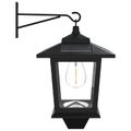 vidaXL Nástenná lampa 2 ks Čierna 19 x 14 x 25 cm Nerezová oceľ a ABS