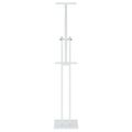 vidaXL Stánky na výstavy 2 ks Biely 26,5 x 26,5 x 150 cm Oceľ