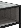 vidaXL Konzolový stolík sivý sonoma 90x35x80 cm kompozitné drevo