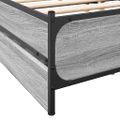 vidaXL Posteľný rám so zásuvkami sivý sonoma 140x190cm kompozit. drevo