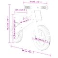 vidaXL Balančný bicykel pre deti sivý potlač
