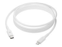 Kábel Lightning - USB-C s pínmi (male) do Lightning s pínmi (male) - 2 m - biela