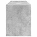 vidaXL Skrinka na gramofónové platne Betónová šedá 78,5 x 35 x 45 cm