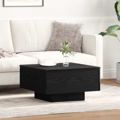 vidaXL Konferenčný stolík Čierny dub 55 x 55 x 31 cm
