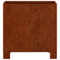 vidaXL Kvetináč s nohami hrdzavý 30x30x30 cm korténová oceľ