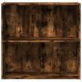 vidaXL Knižnica dymový dub 60x30x189 cm kompozitné drevo