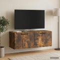 vidaXL Nástenná TV skrinka Nástenný Dymový dub 78,5 x 31 x 30 cm