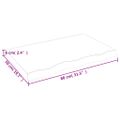 vidaXL Stolová doska bledohnedá 80x50x(2-6) cm ošetrený masívny dub