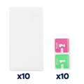 Tempered glass 2,5D for iPhone 5 / 5S / 5C / SE 10in1