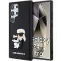 Karl Lagerfeld puzdro pre Samsung Galaxy S24 Ultra KLHCS24L3DRKCNK čierne HC 3D RUBBER KC NFT