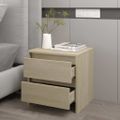 vidaXL Nočný stolík, dub sonoma 45x34,5x44,5 cm, kompozitné drevo