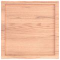 vidaXL Stolová doska svetlohnedá 60x60x(2-4)cm ošetrený masív hrany