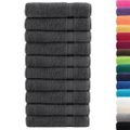 vidaXL Prémiové osušky SOLUND 10 ks antracit 100x150 cm 600 g/m2