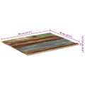 vidaXL Obdĺžniková stolová doska 70x80 cm, 15-16 mm, recyklovaný masív