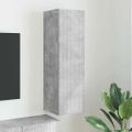 vidaXL TV nástenná skriňa 30 x 31 x 100 cm Betónová Kompozitné drevo