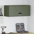 vidaXL Nástenná skriňa do garáže Olivovo zelená 80 x 33 x 35 cm