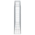 vidaXL Oblúkový gabionový kôš 200x30x120/140cm pozinkované železo