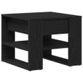 vidaXL Konferenčný stolík Čierny dub 55,5 x 55 x 45 cm