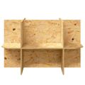 vidaXL Základňa terária Hnedá 80 x 50 x 50 cm OSB