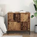 vidaXL Nočný stolík Staré drevo 63.5 x 36 x 61 cm Kompozitné drevo