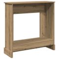 vidaXL Obloženie krbu dub artisan 90x30x90 cm kompozitné drevo
