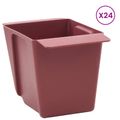 vidaXL Kvetinové boxy pre euro palety 24 ks Hnedá 13,5 x 9 x 9,5 cm