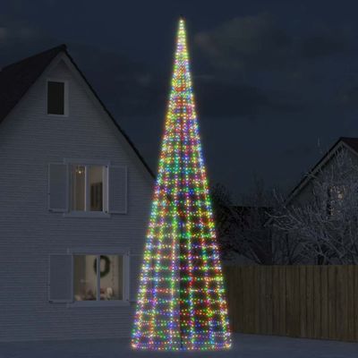vidaXL LED vianočný stromček 3000 LED farebné 800 cm