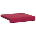 vidaXL Vankúš na lavičku 4 ks Zamat Víno červené Hĺbka 35 cm
